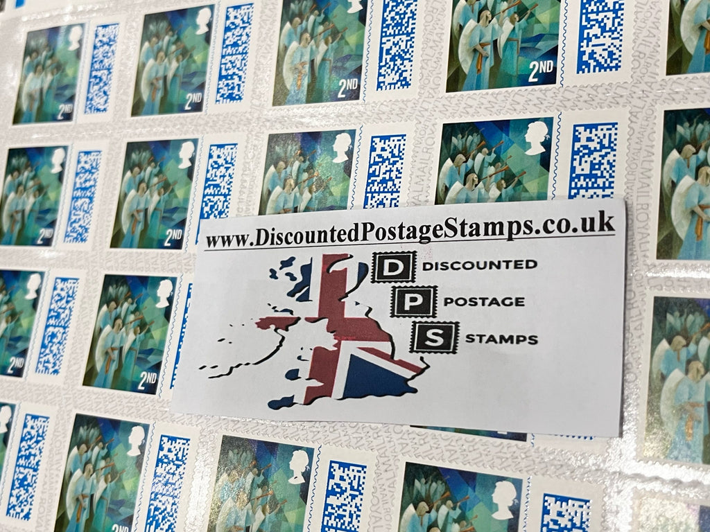 NEW BARCODED 1 x 2nd Class Christmas Stamps Self Adhesive *6% Discount* (86p Each!)