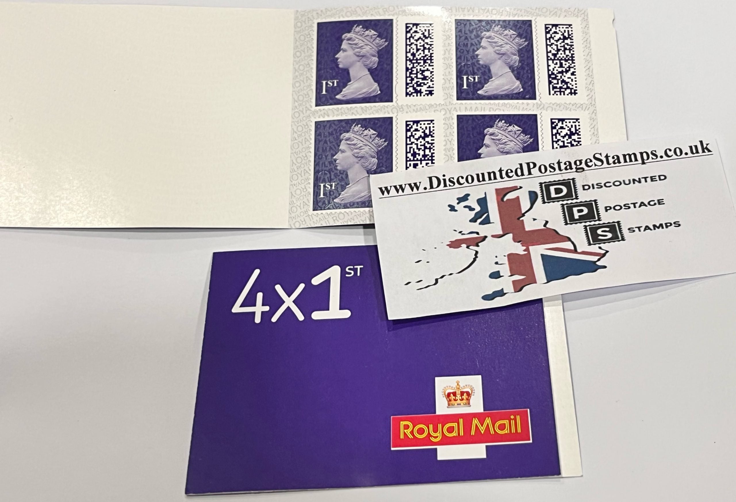 NEW BARCODED 4 x 1st Class Stamps Self Adhesive *13% Discount